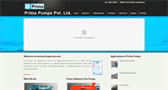 Desktop Screenshot of primapumps.com